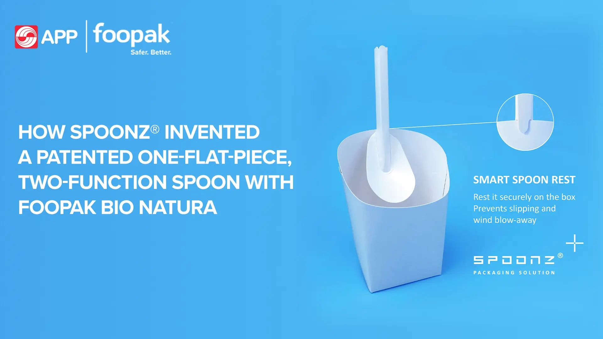 How SPOONZ® Invented a Patented One-Flat-Piece, Two-Function Spoon with Foopak Bio Natura